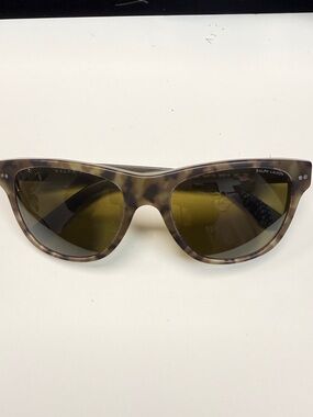 Ralph Lauren Tortoiseshell Frame Sunglasses with Olive Yellow Lenses